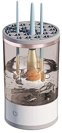 Electric Makeup Brush Cleaner Machine,maxant Automatic Brush Cleaner 8W Automatic Cosmetic Brush Cleaner Machine Brush Cleaner Spinner Machine for All Size Makeup Brushes