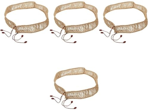 Supvox 4stücke Ethereal Drum Rope Für Zungentrommel Dekoratives Rattan Seil Aus Hochwertigem Material Für Handpan Praktisches Zubehör Für Klangheilung Und Meditation Langlebig Und