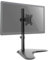 Dihl Single Arm Monitor Desk Stand, Monitor Mount for 13 to 27 Inch Screens, Height Adjustable Arms, Tilts 90°, Swivels 180°, Rotates 360°, VESA 75 or 100mm, Black