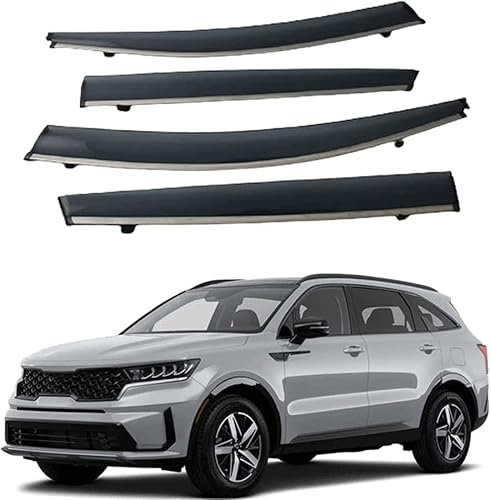 HMLTD Seitenfenster Auto Fenster Windschutzscheibe Abweiser Zubehör Visier Regenschutz Für Kia Sorento Prime 2019 2020 2021.