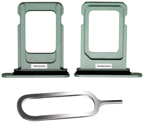 IS-TECK SIM-Kartenhalter Ersatz SIM-Tray Kompatibel mit iPhone 12 inklusive SIM-Nadel SIM-Kartensteckplatz (Grün)