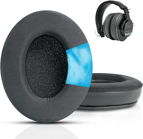 Cuscinetti auricolari di ricambio per Sony MDR 7506, cuscinetti in gel di raffreddamento con isolamento acustico, memory foam, in pelle di alta qualità, per cuffie Sony MDR V6 / MDR V7 / MDR-CD900ST