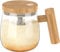 Self Stirring Coffee Mug with Handle - 400ml High Speed Electric Borosilicate Glass Mixing Cup - Portable, Waterproof, Automatic for Home, Office, Gyms (Clear)