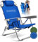 Schleicher - Strandstuhl Campingstuhl Klappstuhl Outdoorstuhl Klappbar Faltbar Ultraleicht Rucksack Kühlfach 150kg belastbar Kissen Getränkehalter Strand Camping Reisen Outdoor - JETZT Farbe WÄHLEN