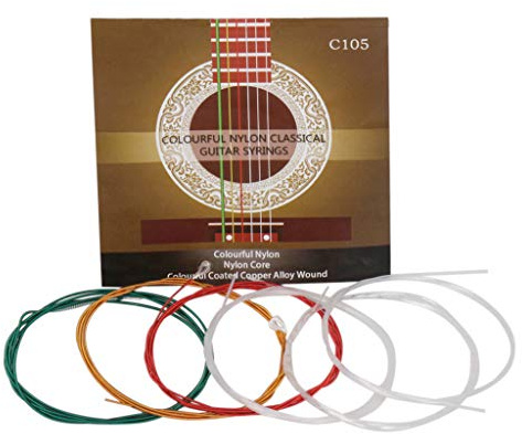 BaoFufc Klassische Gitarrensaiten 1-6 für klassische Gitarre, Nylon-Draht-Saiten, klassische Folk-Gitarre, Zubehör, Party-Geschenk, Musikinstrument-Teile