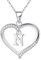 Cosie Lily Geschenke für Frauen Halskette Damen 925er Silber Herz Anhänger mit Buchstabe Sterlingsilber Kette Initialen Kette Silber 925er Ketten Damenschmuck Muttertag Valentinstag