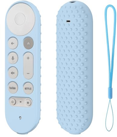 TINGYR Funda Compatible con Google TV Streamer 4K 2024, Protección de Ajuste, Anti-Rasguños, Carcasa Compatible con Google TV Streamer 4K 2024.(Azul Cielo)