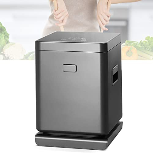ZHJOPP Automatic Food Cycler, Electric Kitchen Waste Composter, 550W Compost Bin Kitchen, 3L Capacity Smart Composter Indoor/Outdoor with Base, Compost Machine