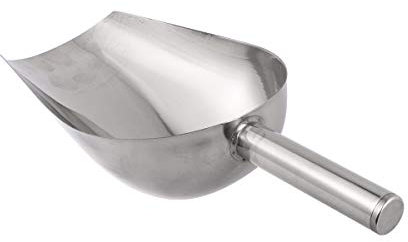 STOBAZA 1 Pala Para Hielo De Acero Inoxidable: Pala Metálica Para Cubitos De Hielo Para Máquina De Hielo Cucharas Para Harina De Grano Y Dulces (11 79 X 5 31 55 Pulgadas)