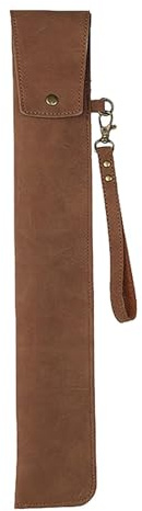 kowaku Bolsa de almacenamiento para baquetas, de batería, funda de transporte para baquetas, funda para baquetas, para fiestas, MarrÓn