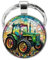 Schlüsselanhänger, Taschenschmuck Cabochon bedruckt Landwirtschaft Traktor aus Stahl.