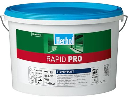 Herbol Rapid PRO stumpfmatte Innenfarbe weiß, 12,5l