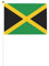 Drapeau de la Jamaïque en polyester avec mât en plastique pour événements et décoration