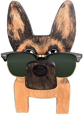 Generico Gli occhiali da sole in legno si trovano | Porta di occhiali da animale per animale in legno , portabicchieri da sole occhiali da sole, bicchiere da cane da cucciolo Regalo di Natale