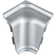 Wohnoria Innenecke Aluminium Abschlussleiste 37 mm Höhe Wandabschluss Küche Arbeitsplatte Winkelleiste