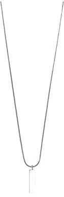 Purelei Slide Kette Herren – wasserfest & verstellbar | Edelstahlkette mit rechteckigem Anhänger & 14K Vergoldung | Cleanes, modernes Everyday-Essential (Silver)