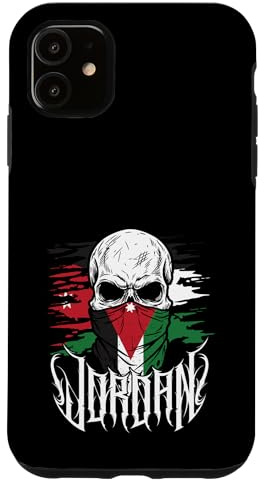 Hülle für iPhone 11 Jordanische Totenkopf-Flagge