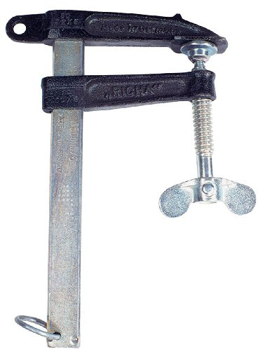 Polschweißzwinge 400A Spannweite 150mm Ausladung 80mm mit Flügelmutter