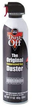 Dust-Off Disposable Compressed Gas Duster CLEANER,DUSTOFF,17OZ,DISP (Pack of5)