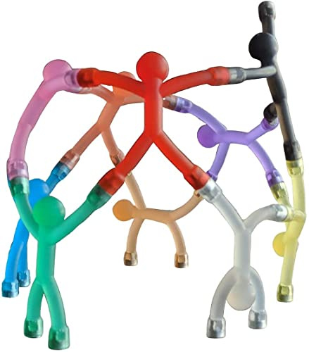 MAGMEN Magnetic Fidget Toys 10PC Opaque Set, STEM Magnetic Building Figures for Kids, Sensory Toys for ADHD Autism, Stocking Stuffers, Travel Toys, Desk Toys for Adults, Easter Basket Stuffers