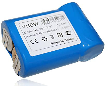 vhbw Akku kompatibel mit AEG Junior 3000 Home Cleaner Heimroboter (3000 mAh, 3,6 V, NiMH) - Ersatz für 520104