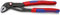 KNIPEX Cobra QuickSet Pinza regolabile di nuova generazione per tubi e dadi (250 mm) 87 22 250 SB (confezione self-service/blister), Multicolore