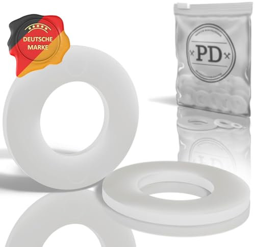 PD® Kunststoff Unterlegscheiben M10 (DIN 125 Form A/ISO 7089) | Hochwertige PA Nylon Beilagscheiben | Kunststoffscheiben Polyamidscheiben mit kleinem Außendurchmesser | 50 Stück