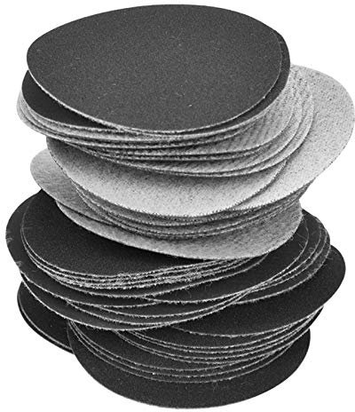 Schleifpapier Set, 50mm Klett Schleifscheiben, 400 Körnung, 2 Zoll Polierpapier Pads