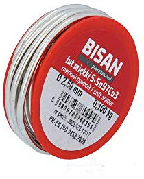 Lötzinn 2,5 mm Lötdraht Rolle 100 g 200 g S-Sn97Cu3 Lötbedarf (2,5 mm 100 g)