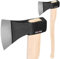KOTARBAU® Axt Geschmiedet 1.8 kg Gesamtlänge 783 mm mit Holz-Stiel Axt zum Holzspalten Spaltbeil Spalthammer Holzhacken Beil