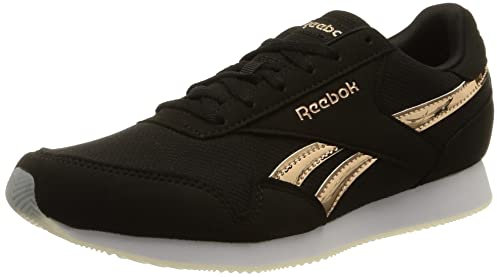 Reebok Femme Royal Classic Jogger 3 Baskets, Black-White/FTWR White/Rose Gold, 38 EU