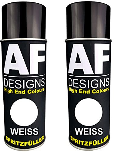 2x Spritzfüller Spritzspachtel Spraydose weiss Dickschicht Füller Autolack Grundierung Filler Primer Haftgrund