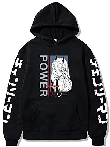 Anime Chainsaw Man Summer T-Shirts Chainsaw Man Power Hoodies Chainsaw Man Power Pullover Power T-Shirts Cosplay Sweatshirts