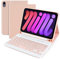Lively Life Keyboard Case for iPad Mini 6, Bluetooth Keyboard for iPad mini 6th generation 8.3 inch, Protective Case with Detachable Wireless Keyboard, Built-in Pen Holder - Pink
