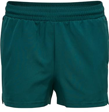 hummel Damen Hmlmove Grid Woven Woman Shorts, Deep Teal, M EU