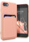 kwmobile Handyhülle kompatibel mit Apple iPhone SE (2022) / iPhone SE (2020) / iPhone 8 / iPhone 7 Hülle - Handy Cover mit Fach für Karten - in Grapefruit Pink