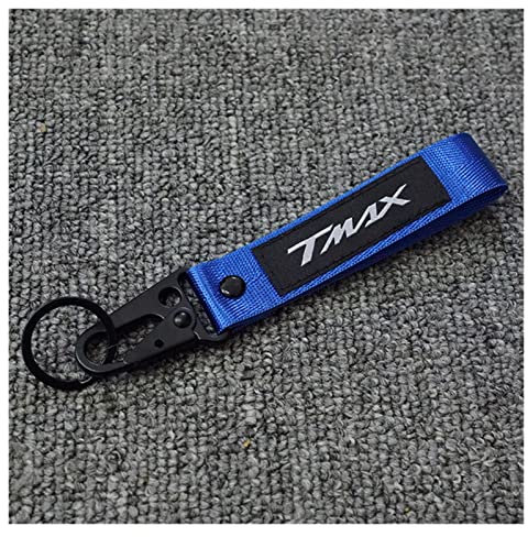 Porte-clés De Moto Porte-clés Moto pour Yamaha T-Max Tmax 500 530 SX DX 560 Tech Max Tmax530 Tmax560 Tmax500 Broderie Moto Porte-clés Porte-clés (Couleur : Bleu, Size : Normal)
