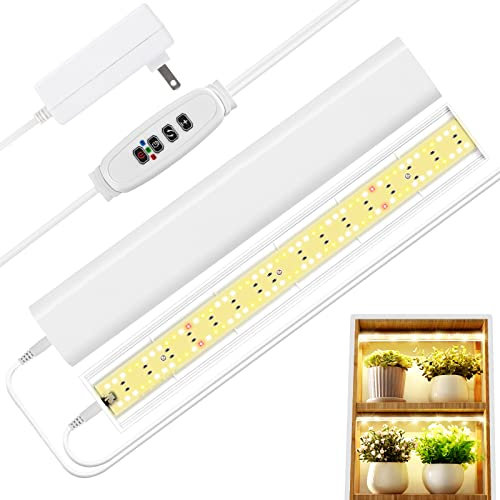 FOXGARDEN - Tira de luz de cultivo para plantas de interior, lámpara de crecimiento brillante de espectro completo de 192 LED con temporizador de encendido/apagado automático de 4/8/12H, 10 brillos