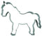 BekkiB 3474 - Ausstechform Pferd ca. 6,3 cm, Ausstecher aus Edelstahl, spülmaschinengeeignet
