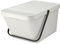Brabantia - Sort & Go Stackable Waste Bin 20L - Large Recycling Bin - Carry Handle - Easy to Clean - Suitable as Storage Bin & Paper Bin - Kitchen Accessories - Light Grey - 28 x 45 x 22.5 cm