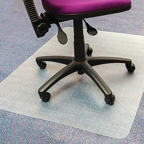 Non Slip Durable Clear Transparent PVC Chair Floor Mats Low Pile Hard Floors Plastic Protector (1, Hard Floors Chair Mat (90cmx120cm))