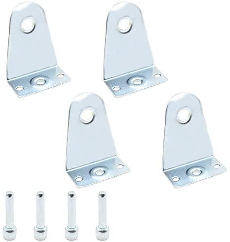 Kyuionty 4 Pcs Metal Hold Down Blinds Brackets, 2 Inch Blinds Bottom Rail Hold Clips Blind Holder Replacements for Horizontal Blinds Shades Windows Doors