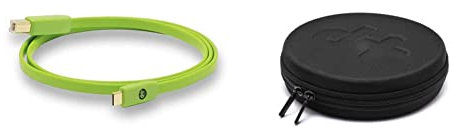 NEO by Oyaide d+ USB Type C (Type C - Type B) Hi-Speed and Durable Digital Cable for DJ’s, Musicians and Producers, 1 Meter & NEOCARRY d+ Carry Case, Black