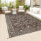 Famibay Outdoor Teppich Wetterfest TerrasseTeppich Wendbar Kunststoff Balkon Teppich Leichtgewicht Picknickdecke Faltbar Außen Teppich für Terrasse Garten Balkon Camping (Kaffee, 150 x 245 cm)