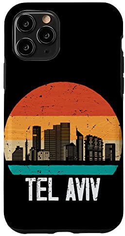 Hülle für iPhone 11 Pro Tel Aviv Israel Retro Vintage Skyline Tel Aviv