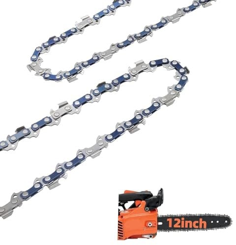 YuanYouTong 2 Pcs 12 Inch Chainsaw Chain, 3/8 LP Pitch, .043'' Gauge, 45 Drive Links, Replacement Chain Saw Chains, Low-Kickback Saw Chain fits Stihl, Dewalt, Craftsman, Oregon, Makita