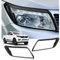 JHCHAN Scheinwerferblenden für Nissan Navara 2015-2020, NP300 D23 Navara N-Guard Navara Trek-1° Navara Tekna ABS Mattschwarze Scheinwerferschutzblende