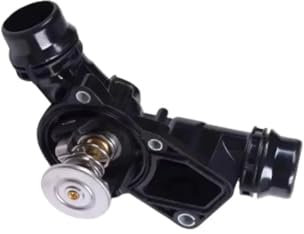 5 piezas 11712247723 Sistemas de enfriamiento de piezas de automóvil Carcasa del termostato del refrigerante del motor Compatible con termostato BMW 320d E39 E46 E65 E66