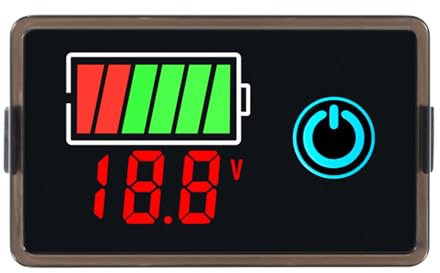 Electric Power Gauge Digital Voltmeters Current Meter Tester with Clear Readout for 8-100V Applications Homes Workshops
