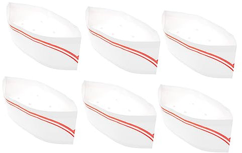 TOGEVAL 80St koch arbeitsmütze Damenhüte Männer Hüte Küchenhut Mütze für Herren Baskenmützen für Herren caps kloburste schirmmützen Bäckerhut Hats Kochmütze Bäckermützen aus Papier Weiß